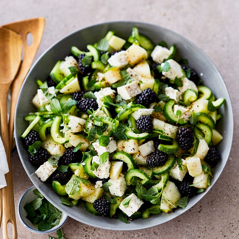 Honigmelonen-Feta-Salat