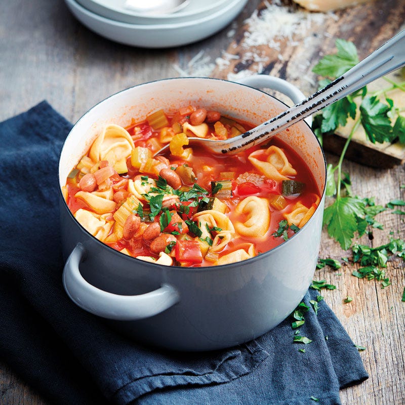 Tortellini-Bohnen-Eintopf