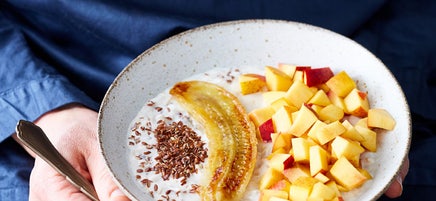 Porridge mit Nektarine
