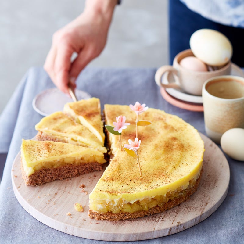Apfelkuchen mit Eierlikörtopping