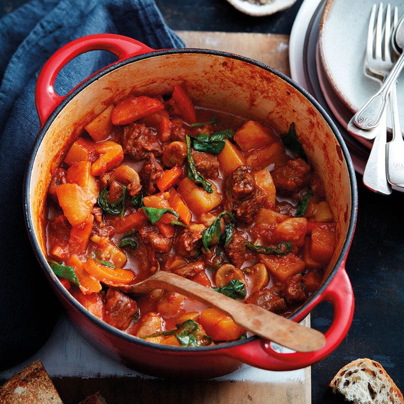 Rinderschmortopf mit Steckrüben