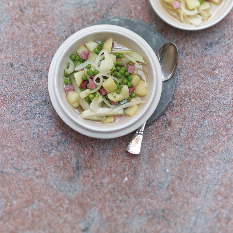 Foto van Aardappel-venkelpannetje met ham door WW