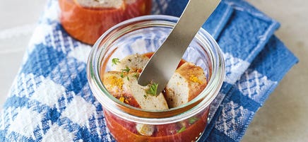 Currywurst im Glas