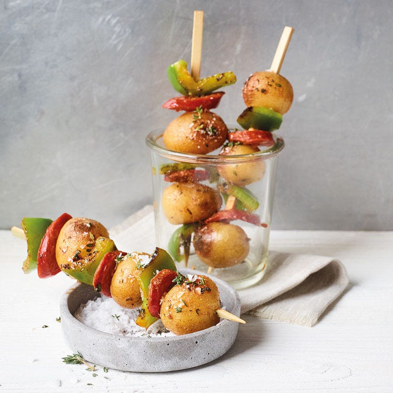 Spanische Kartoffelspieße