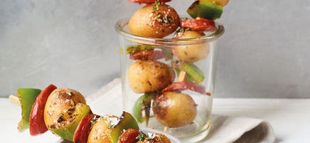 Spanische Kartoffelspieße