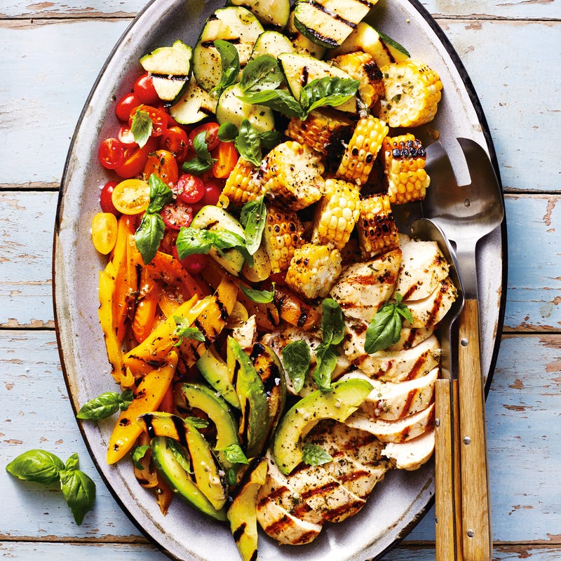 Photo of Barbecued chicken, corn & summer veg salad by WW
