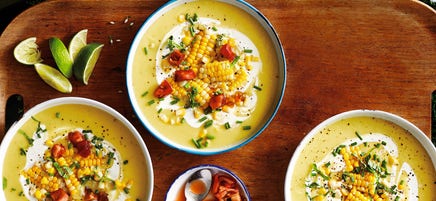 Summer corn soup