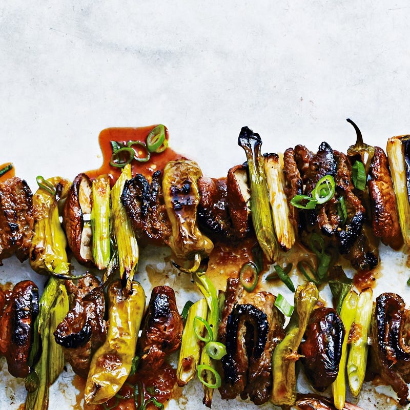 Photo of Beef steak & padron pepper skewers by WW