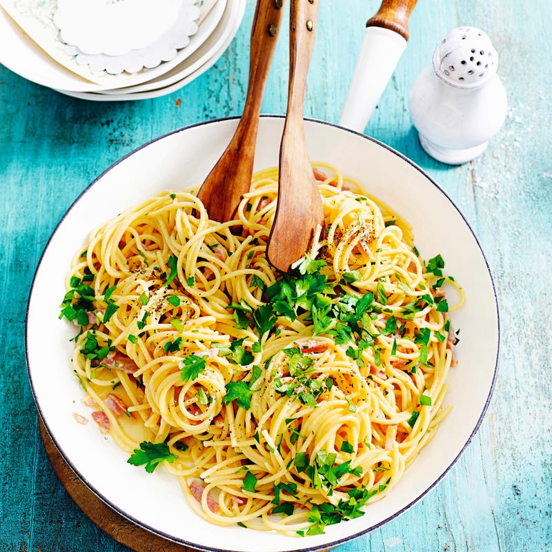 Photo of Leah's spaghetti carbonara by WW