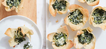 Cat Cora’s mini spanakopita bites