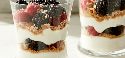 Cat Cora’s coconut-graham berry yogurt parfait