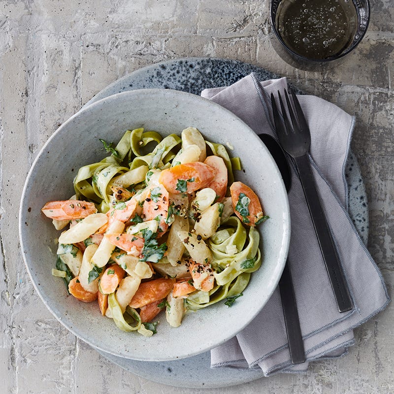 Photo de Tagliatelles aux salsifis et carottes prise par WW