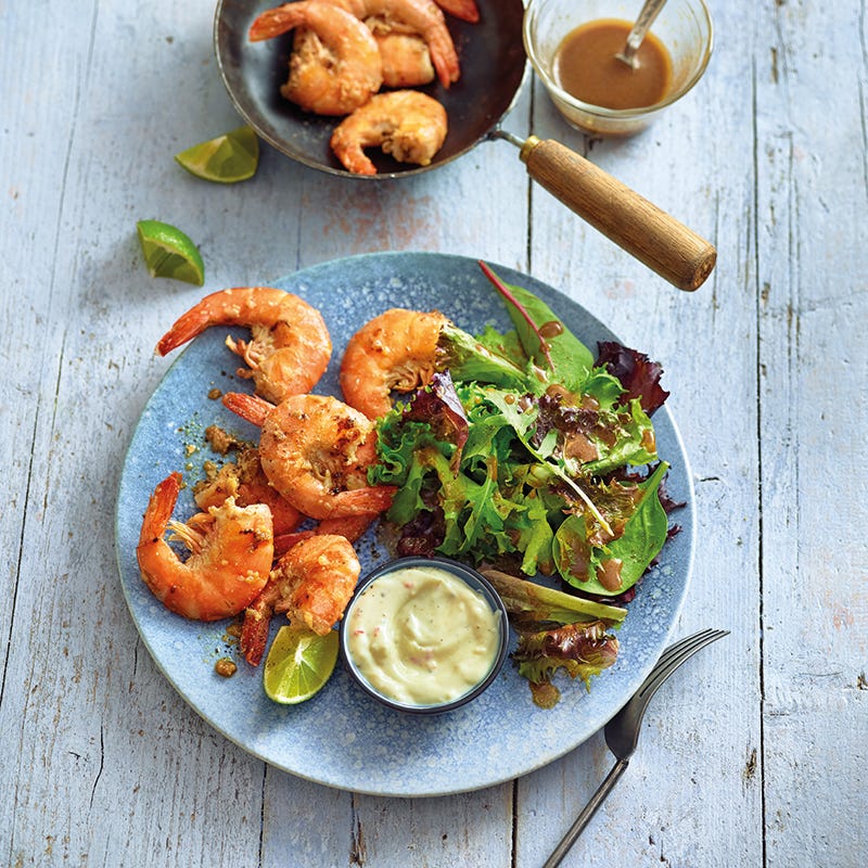 ViktVäktarna - Vitlöksräkor med chiliaioli