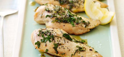 Baked Chicken With Lemon and Fresh Herbs