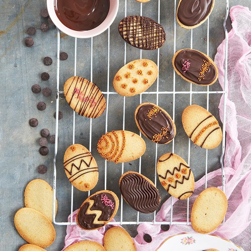 Foto van Paaskoekjes met sinaasappel en chocolade door WW