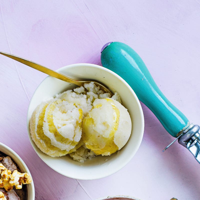 Photo of Vegan vanilla & butterscotch ice 'cream' by WW