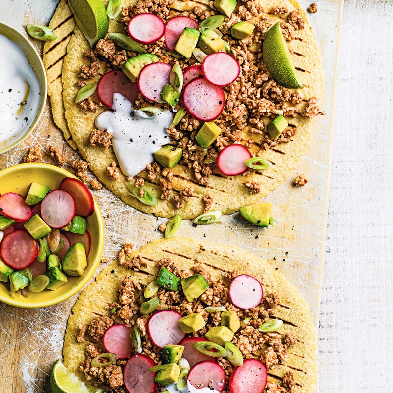 Photo of Turkey tacos with radish & avocado salsa by WW