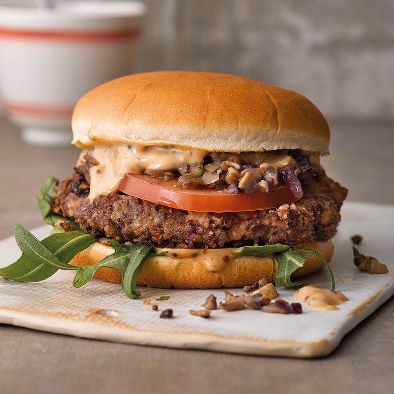 Bohnen-Pilz-Burger