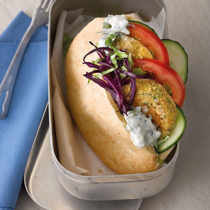 Falafel-Pita mit Zaziki