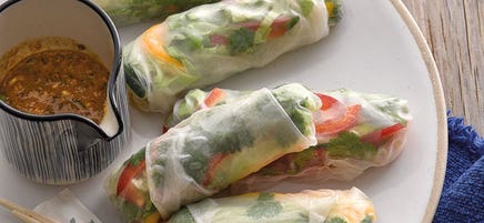 Sommerrollen mit Chili-Dip