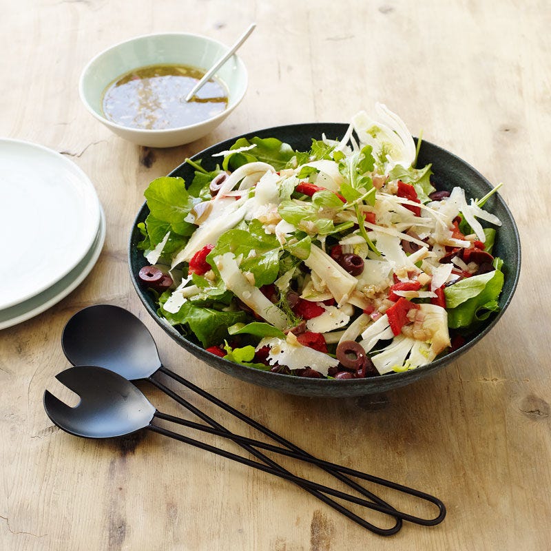Photo de Salade de fenouil et de poivrons rôtis à la roquette et au parmesan par WW