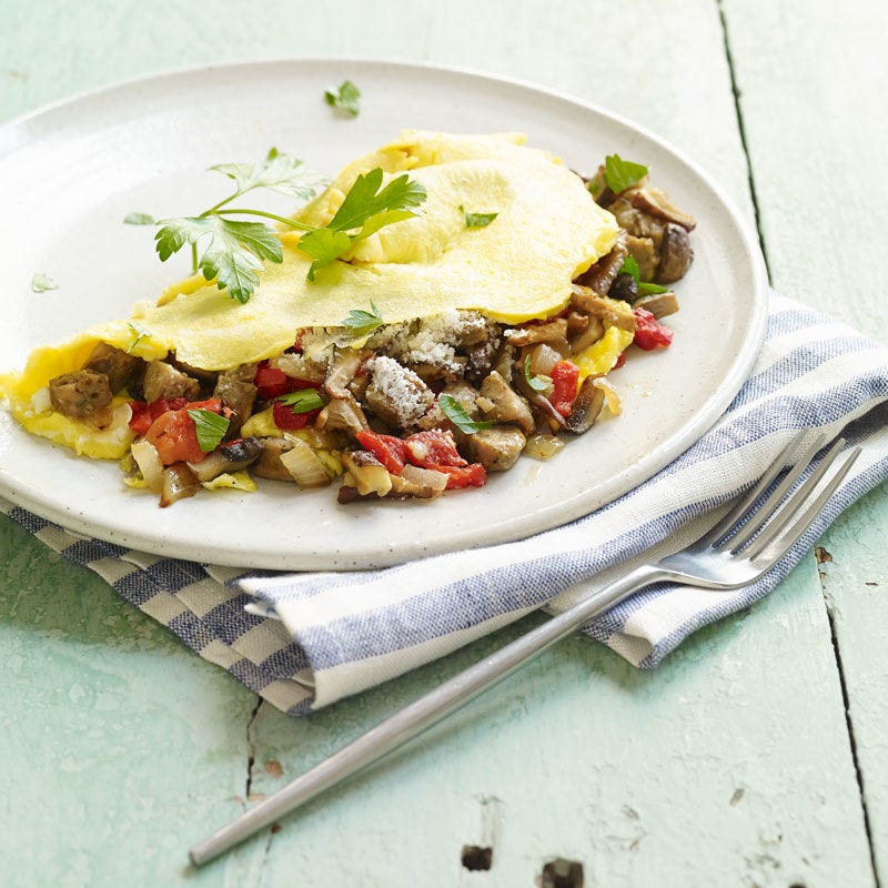Photo de Omelette aux légumes et à la saucisse italienne de dinde par WW