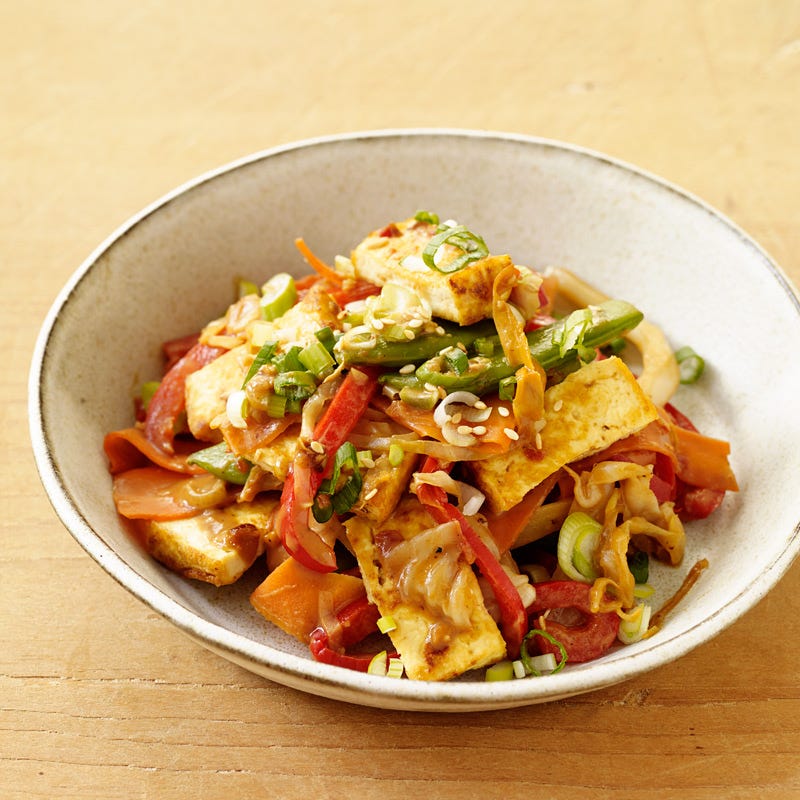 Photo of Tofu Stir-Fry with Peanut Sauce by WW