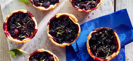 Wild blueberry hand pies