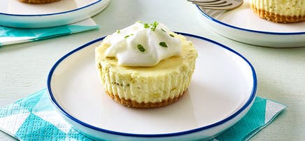 Mini key lime cheesecakes
