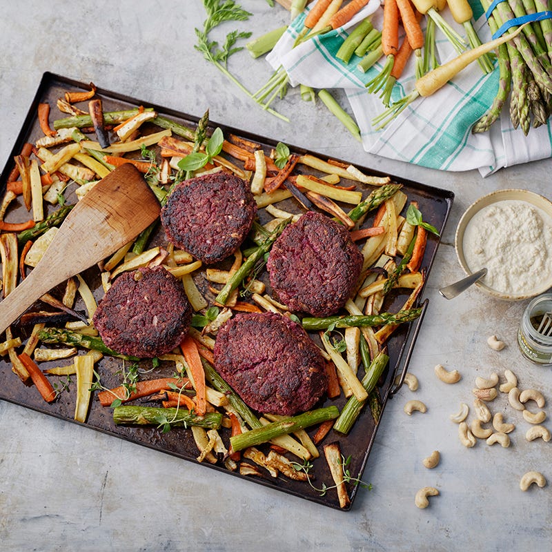 ViktVäktarna - Vegobiff à la Lindström med cashewsås