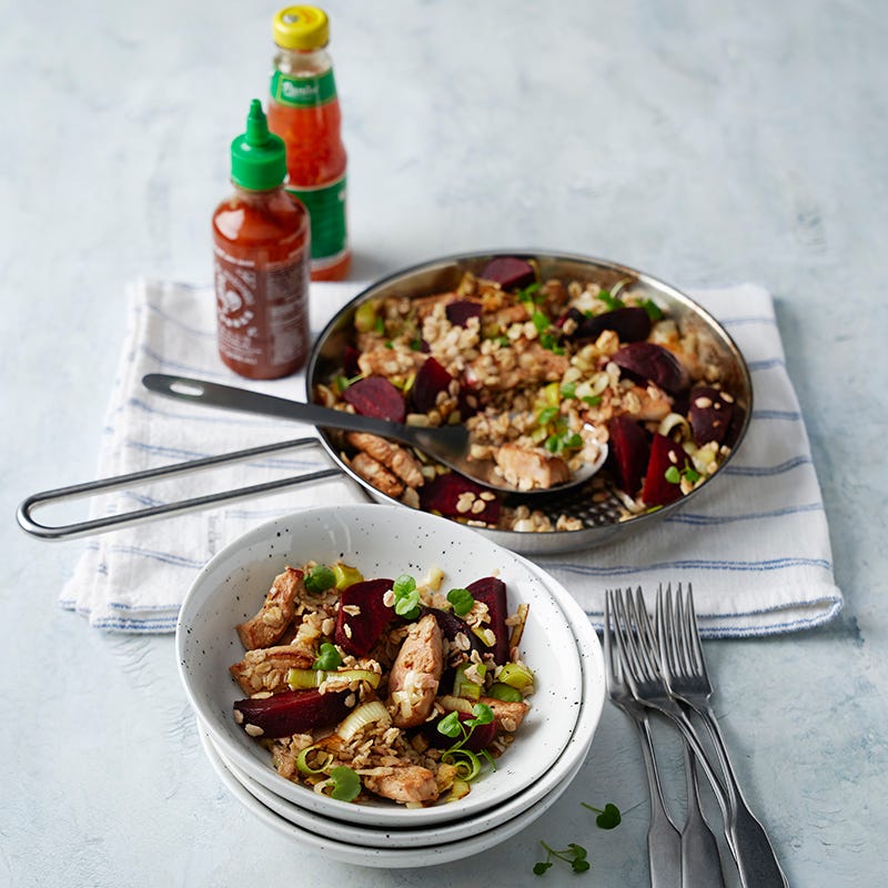 ViktVäktarna - Wok med rödbetor och mathavre