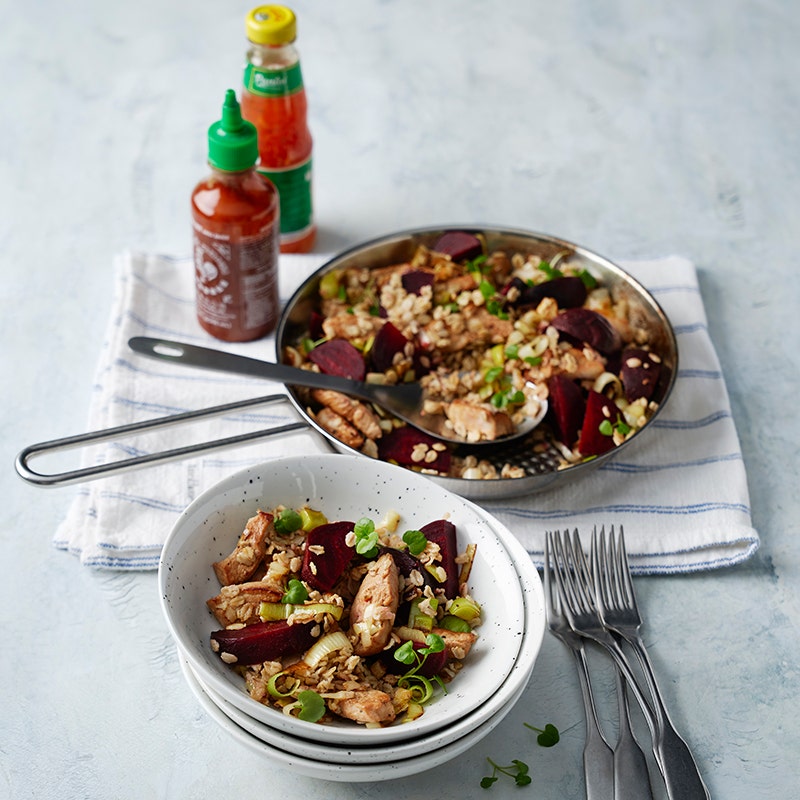 ViktVäktarna - Wok med rödbetor och mathavre