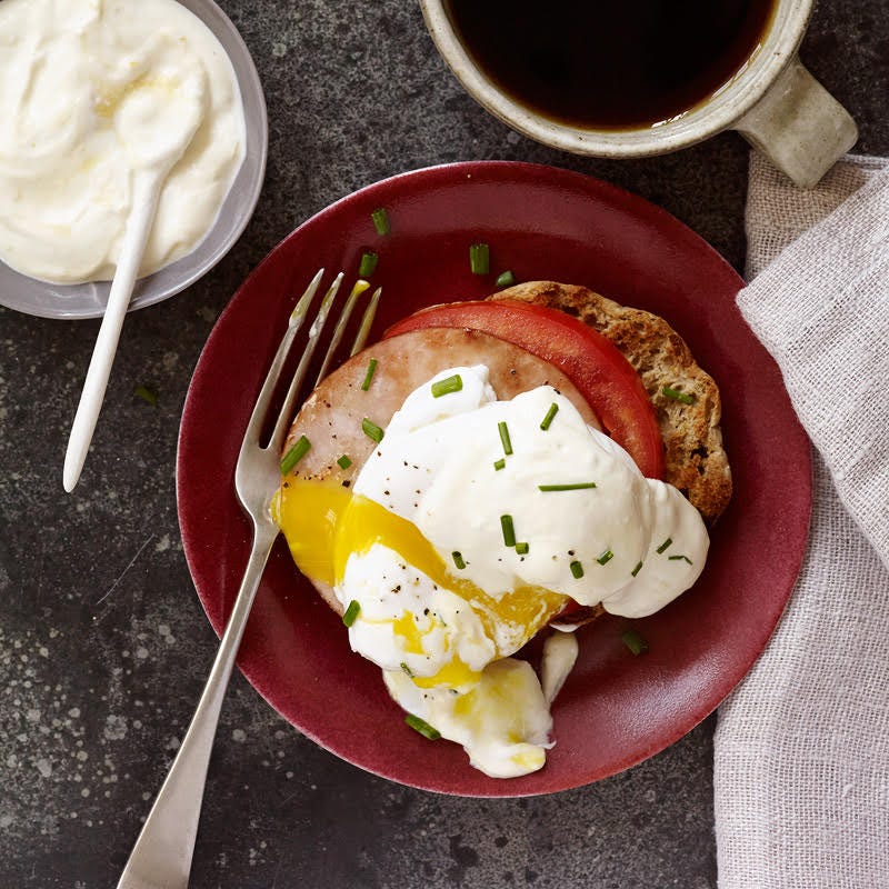Photo of Healthier eggs benedict with back bacon by WW
