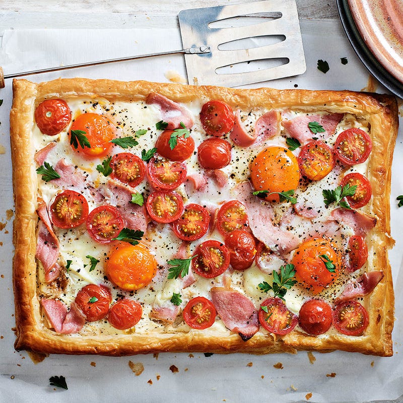 Photo of Bacon, egg & tomato tart by WW