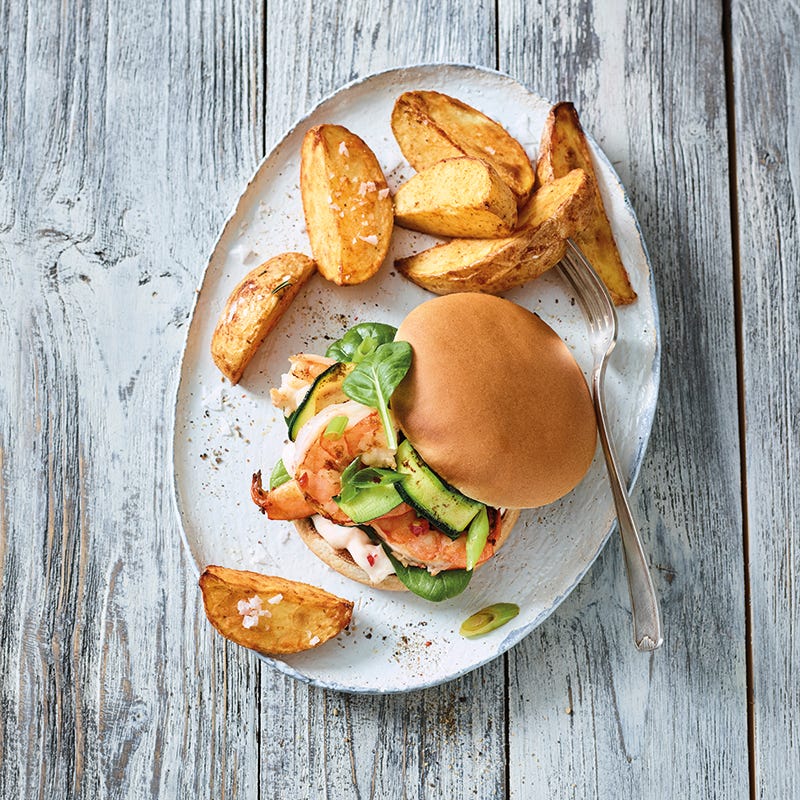 Foto van Garnalenburger met chilimayonaise door WW