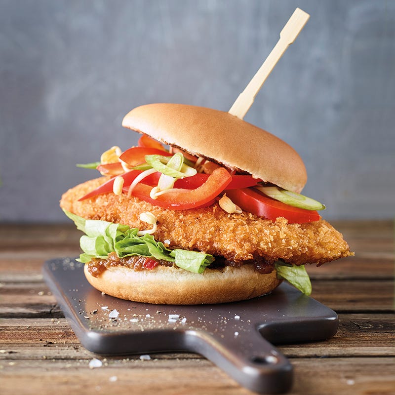 Foto van Kipburger met pindasaus door WW