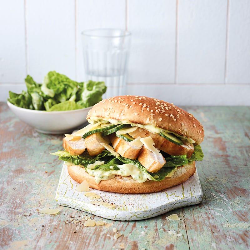 Foto van Caesar-kipburger door WW