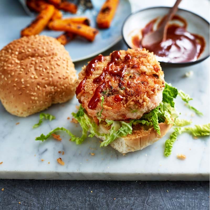 ViktVäktarna - Räkburgare med katsusås