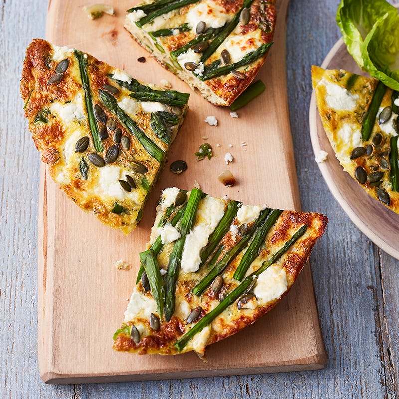 ViktVäktarna - Frittata med chèvre och sparris