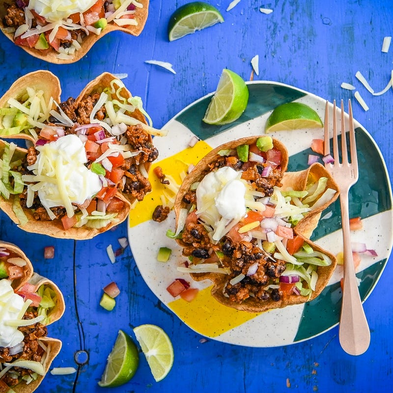 Photo of Beef & bean taco bowl by WW