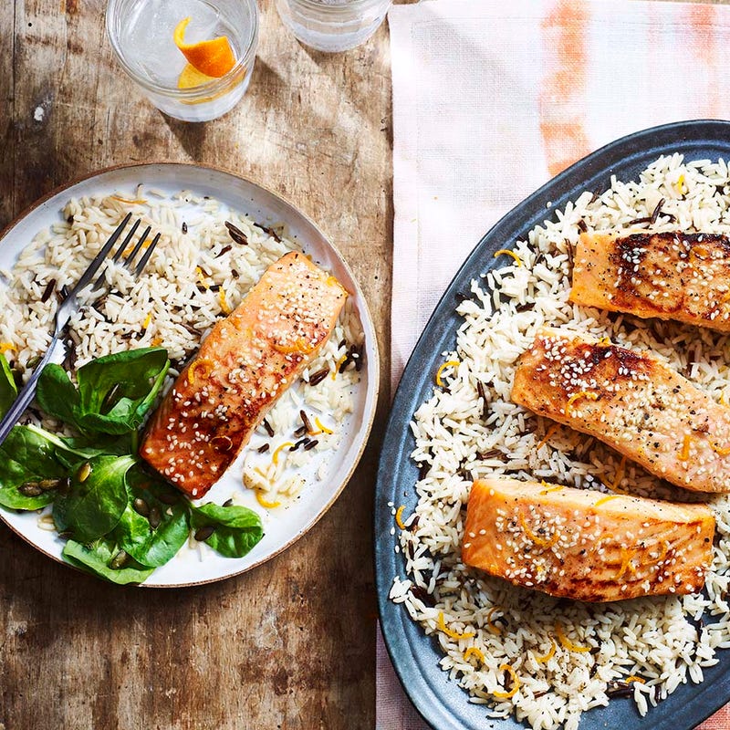Photo of Miso & orange glazed salmon by WW