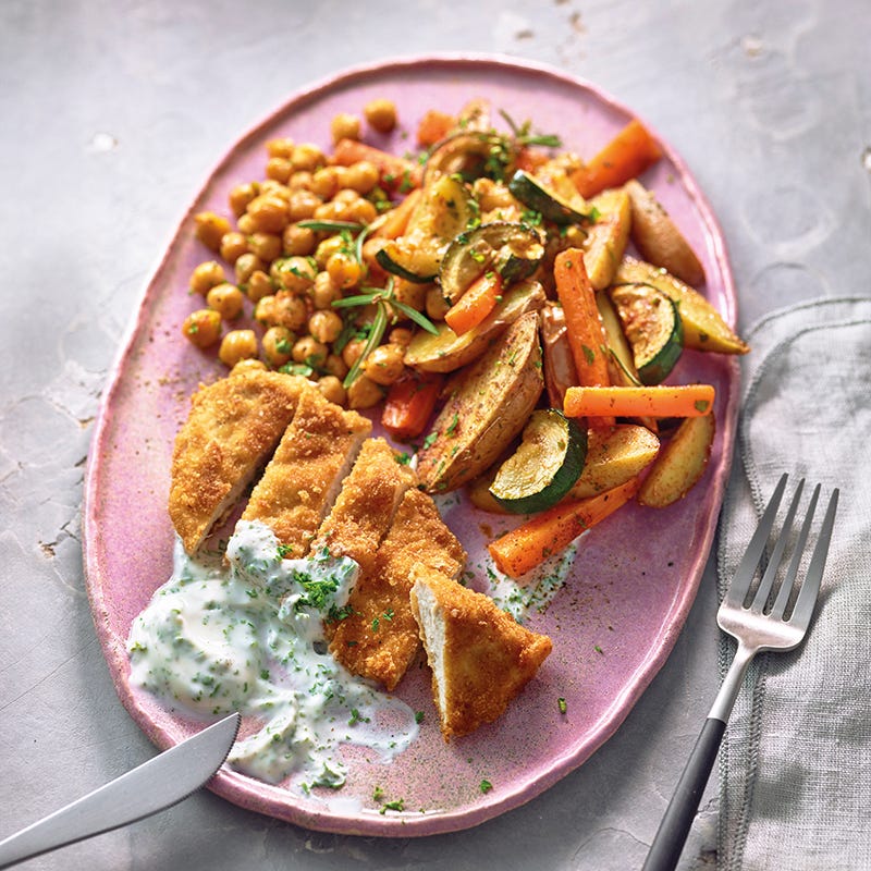 Foto van Krokante kikkererwten met kip door WW