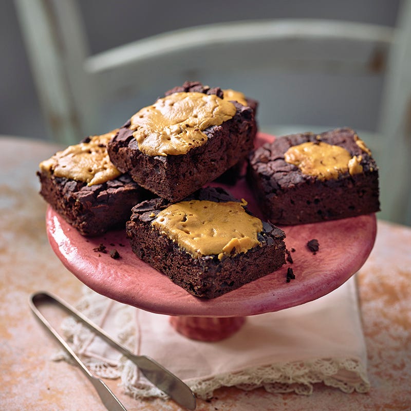 Foto van Pindakaasbrownies met witte bonen door WW