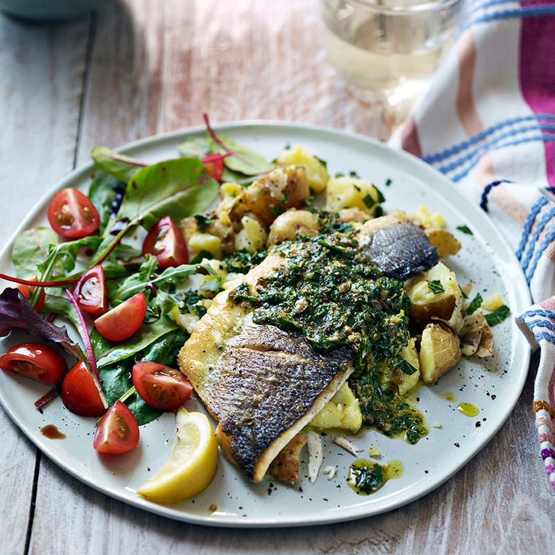 Photo of Sea bass with salsa verde by WW