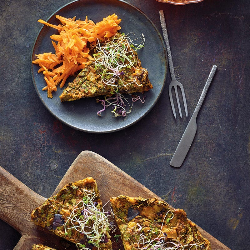 Foto van Sojabonenfrittata met spinazie door WW