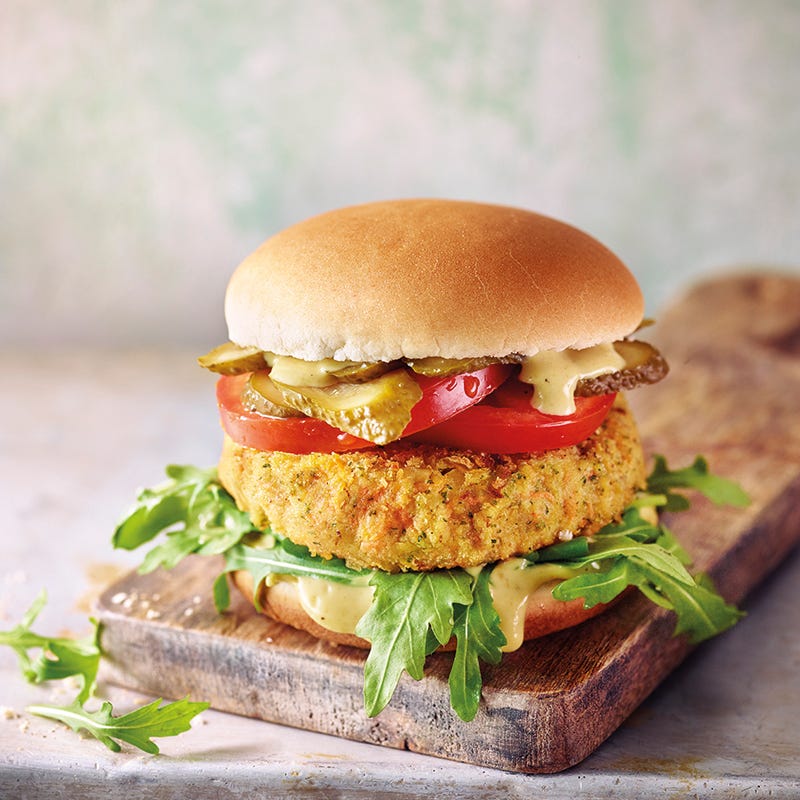 Foto van Wortel kikkererwtenburger door WW