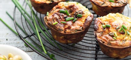 Mini frittatas flageolets