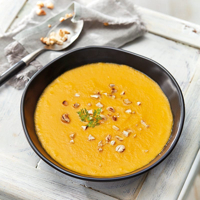Foto van Romige pompoensoep met cashewnoten door WW