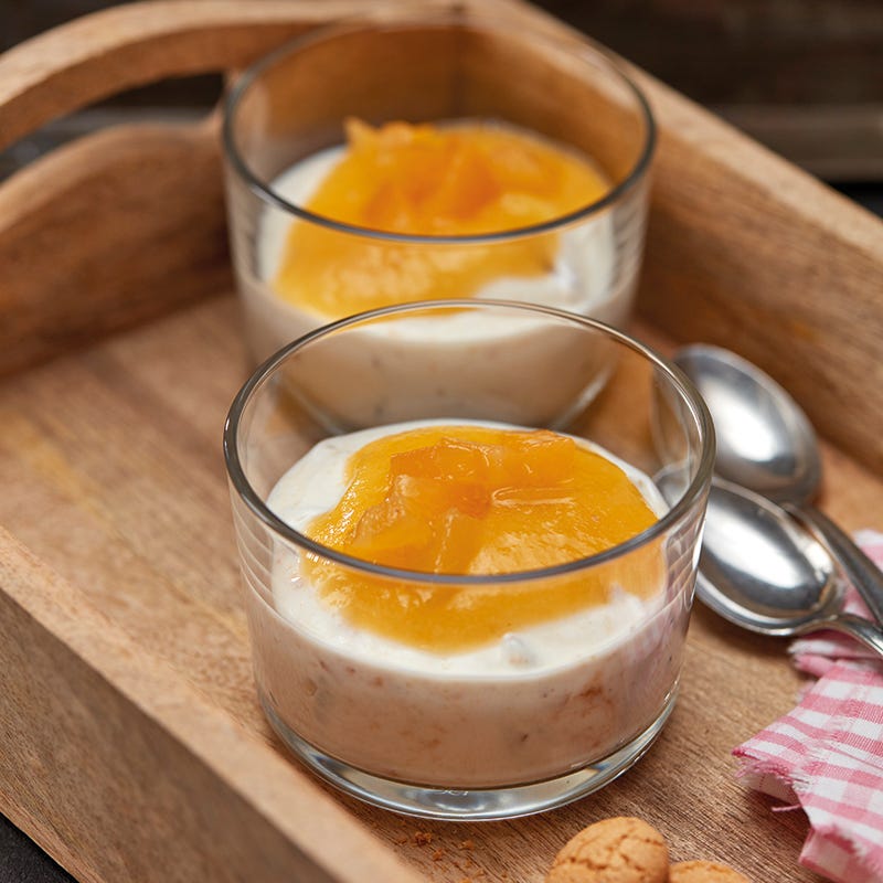 Foto van Amandelcrème met abrikozen door WW