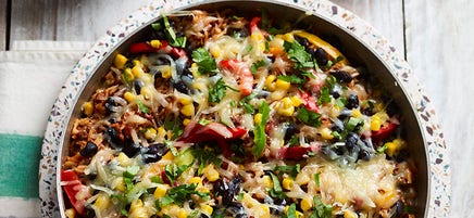 Mexican beef & rice casserole